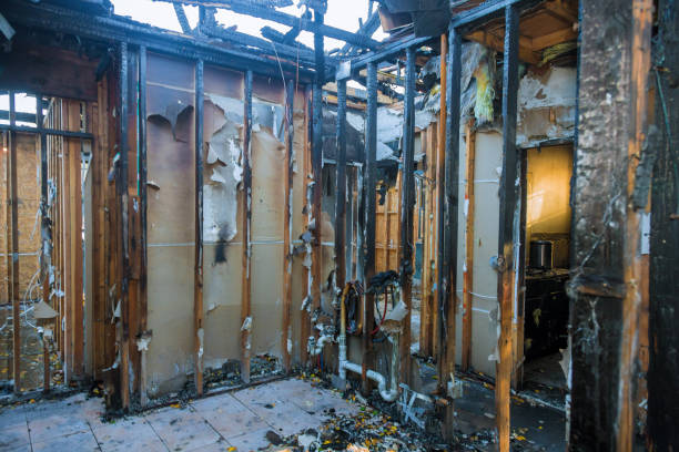 Professional Fire Damage Repair technician working in Bally, PA